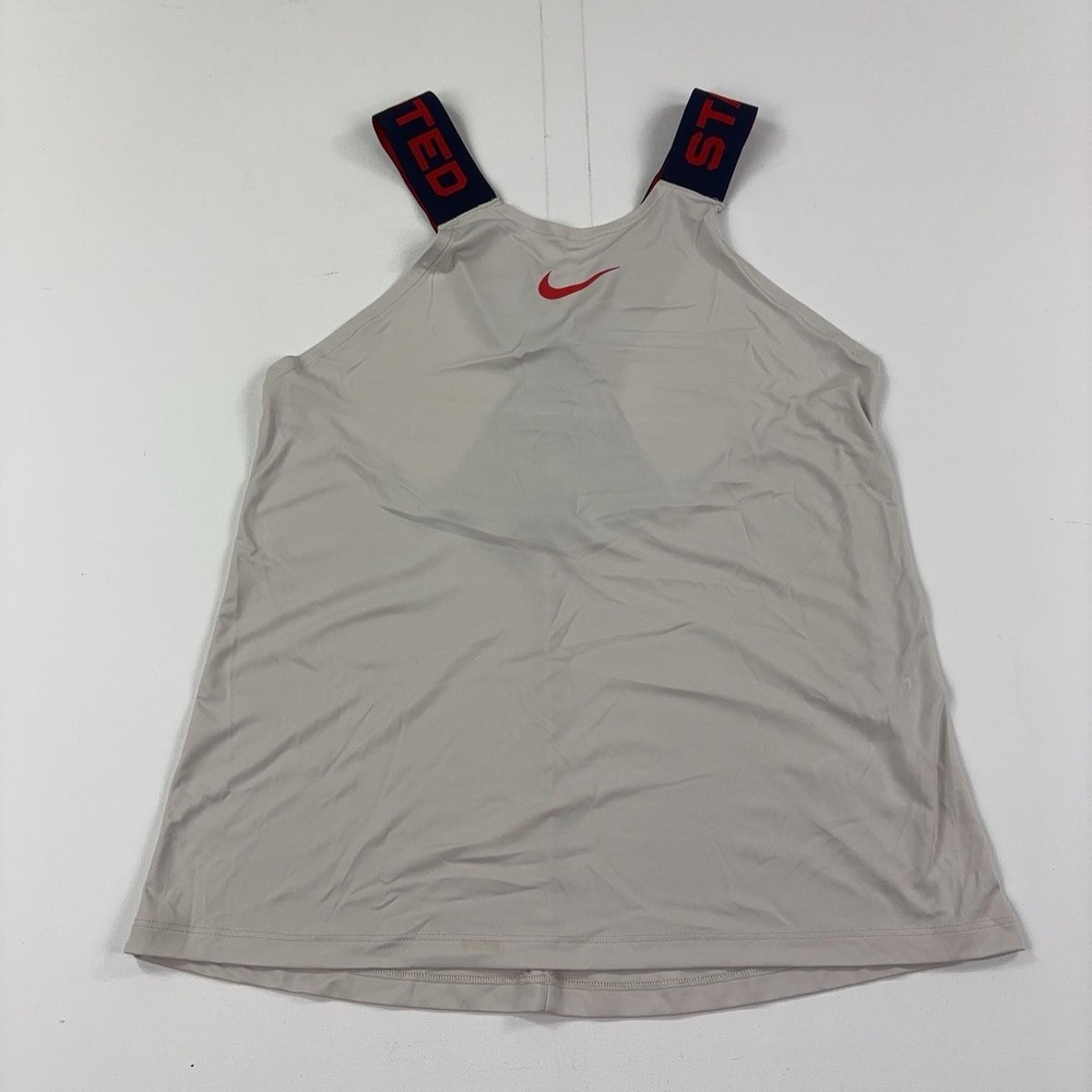 Nike Pro Dri-FIT Tank Top Womens Medium Beige United States Straps Athletic USA